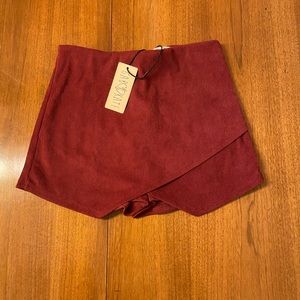 NWT Red Skort